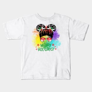 Winter Wonderscape Delight Kids T-Shirt